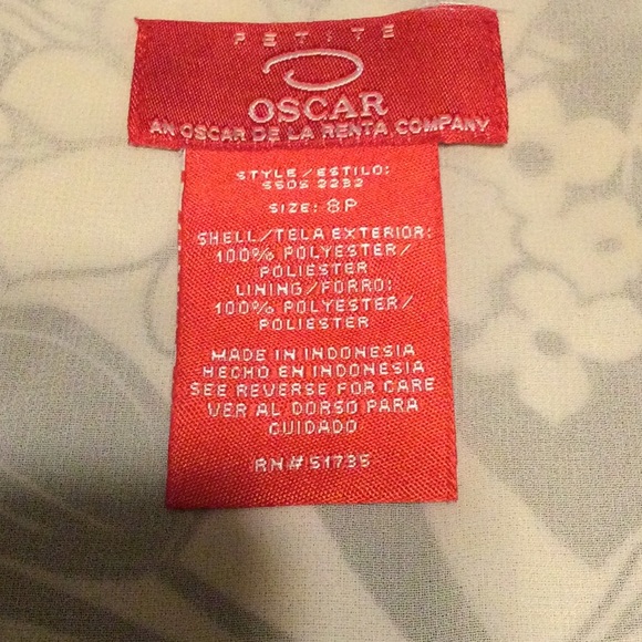 Oscar de la Renta 8P black and cream skirt. - Picture 3 of 5